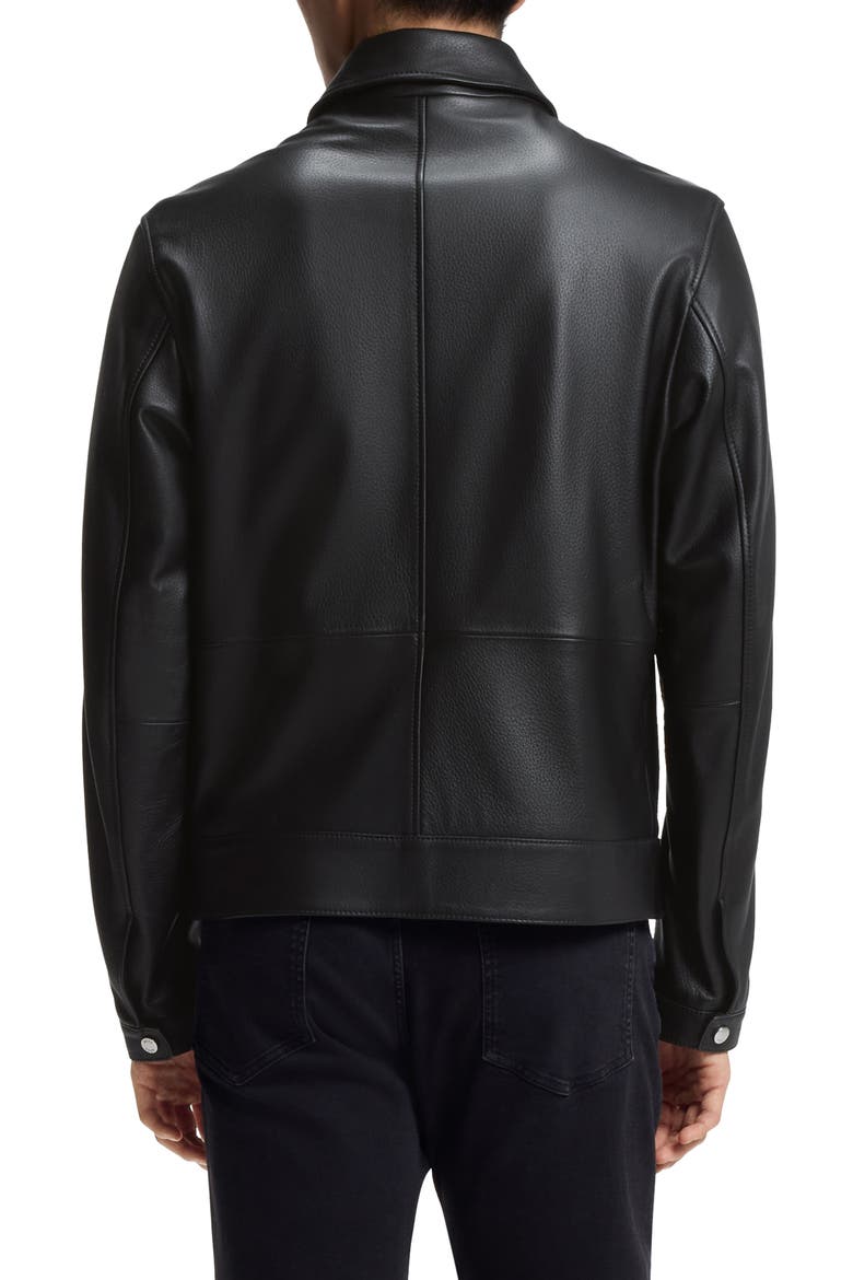 Mapson Lambskin Leather Jacket, Alternate, color, BLACK