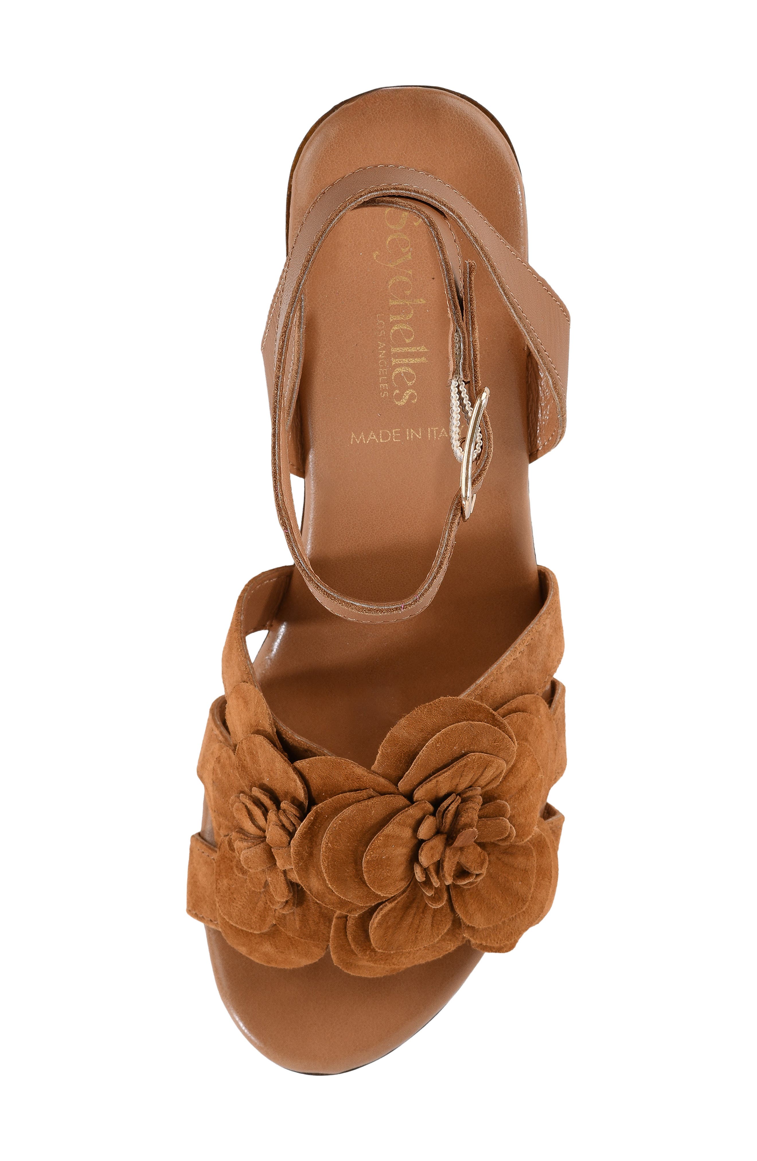 Seychelles Chasing Sunsets Ankle Strap Platform Sandal, Alternate, color, Brown