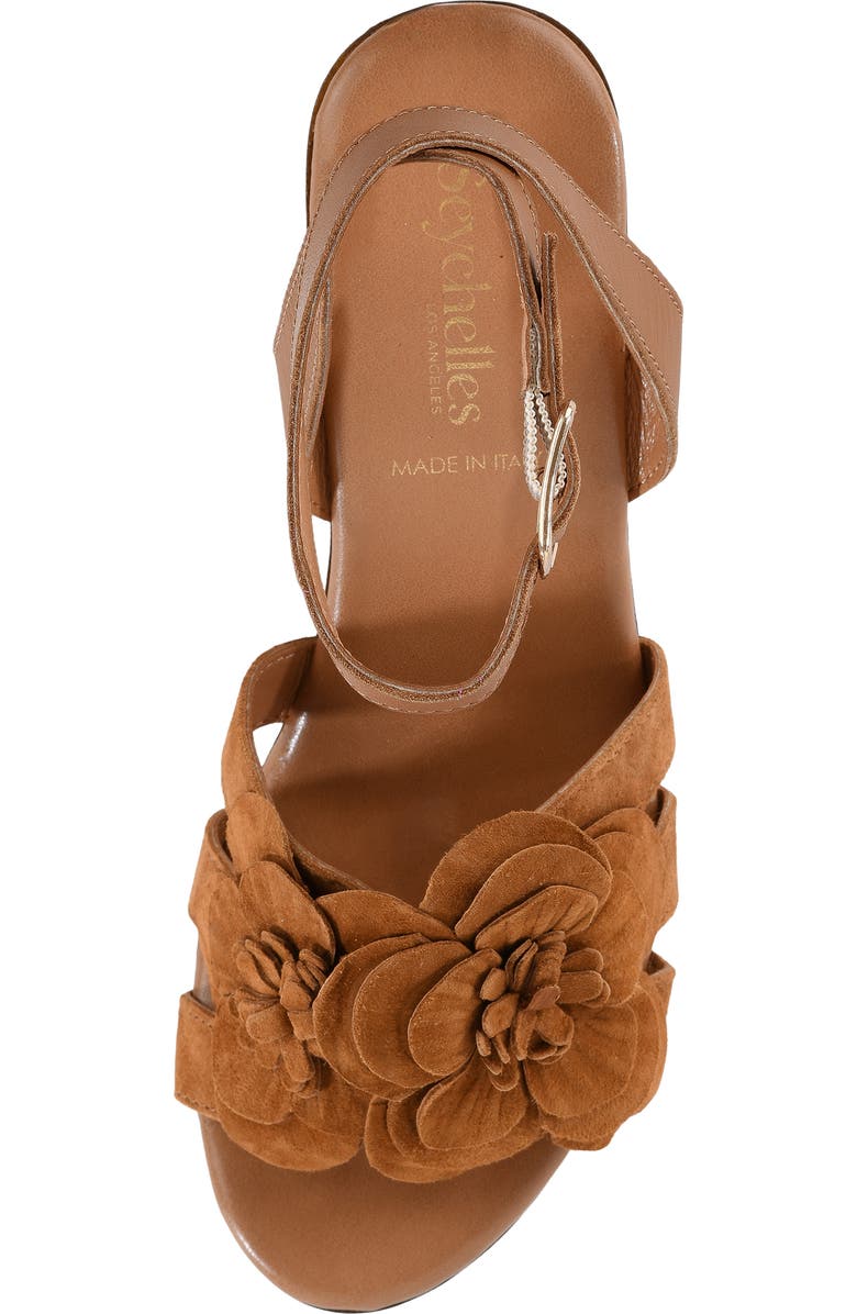 Seychelles Chasing Sunsets Ankle Strap Platform Sandal, Alternate, color, Brown