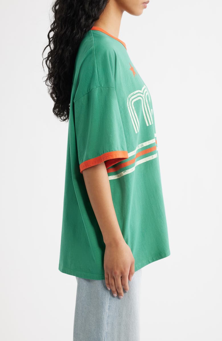 Daydreamer Mexico World Cup Oversized Ringer Graphic T-Shirt, Alternate, color, Jade Combo