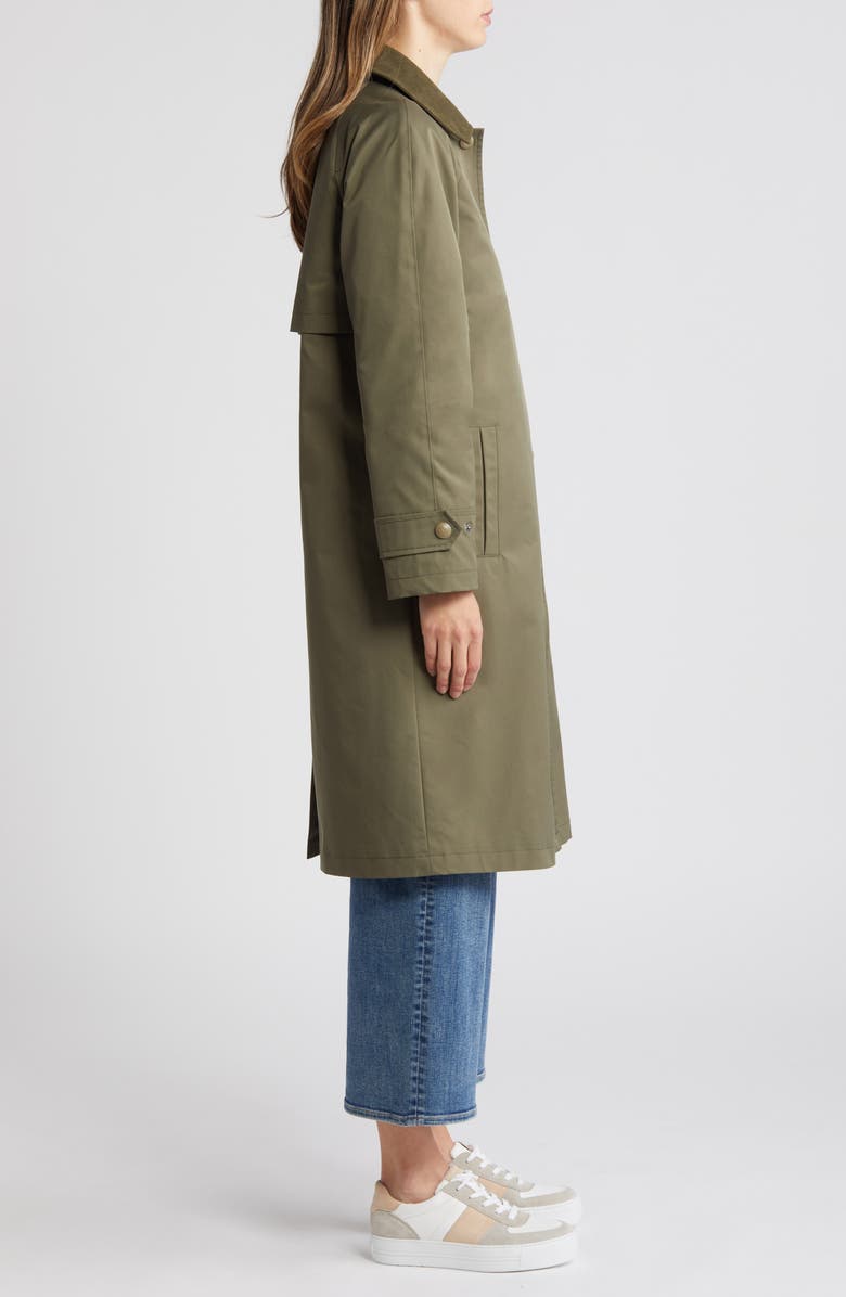 Sam Edelman Mac Longline Coat with Removable Hood, Alternate, color, Loden