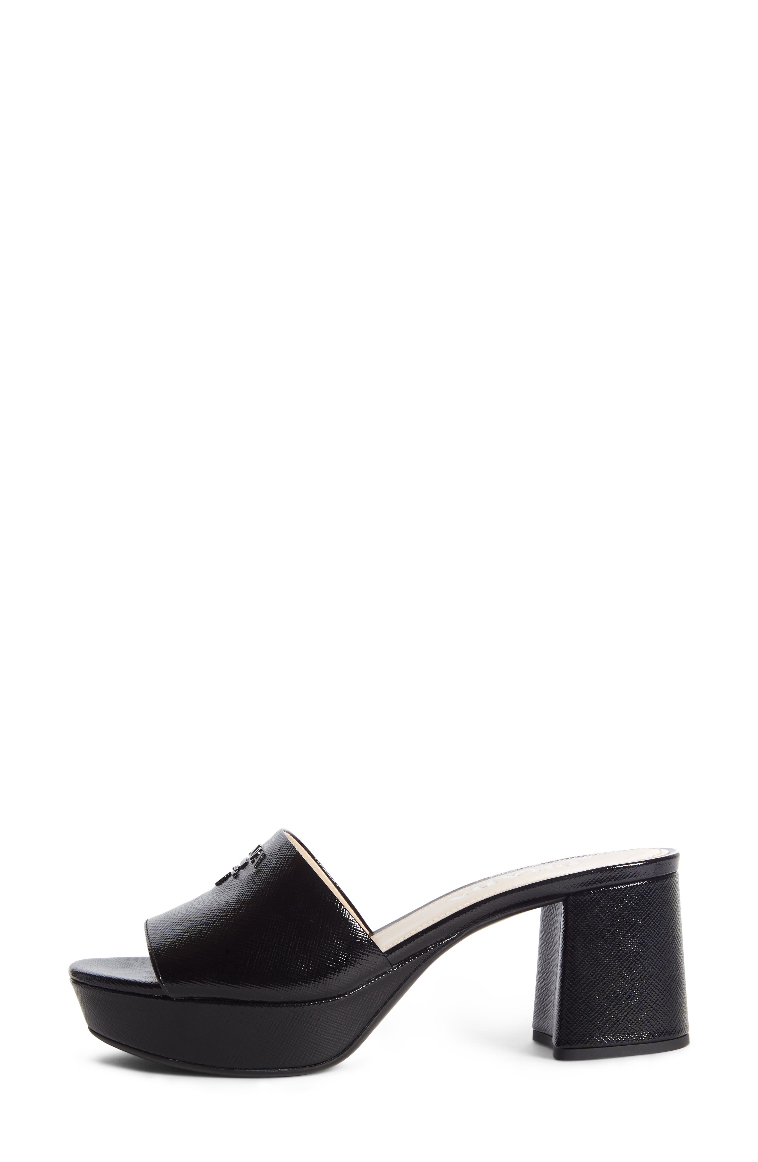 Prada Platform Slide Sandal, Alternate, color, 