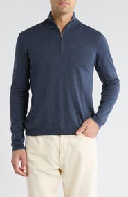 Jack Victor Daniel Quarter-Zip Cotton Sweater