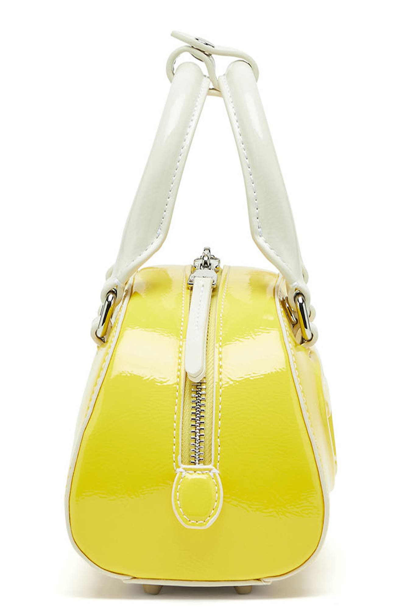 DIESEL<sup>®</sup> Mini 1DR Dome Faux Leather Bowling Bag, Alternate, color, Yellow