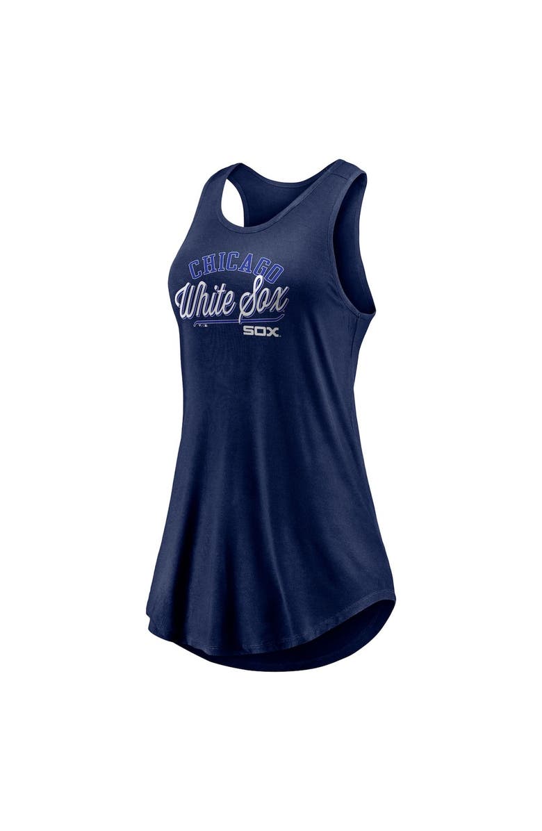 FANATICS Women's Fanatics Branded Navy Chicago White Sox Simplicity Swing Racerback Scoop Neck Tank Top, Alternate, color, Navy