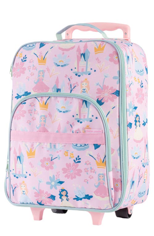 Stephen Joseph Kids' Print Rolling Luggage in Pink 