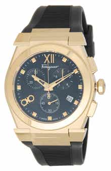 Vega Silicone Strap Chronograph Watch, 40mm