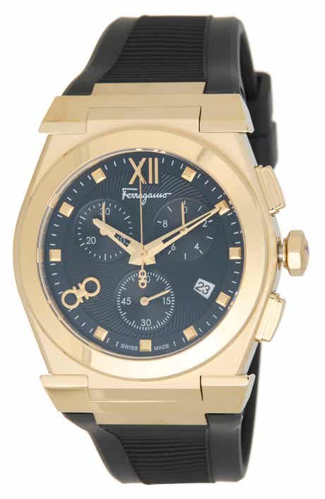 Vega Silicone Strap Chronograph Watch, 40mm
