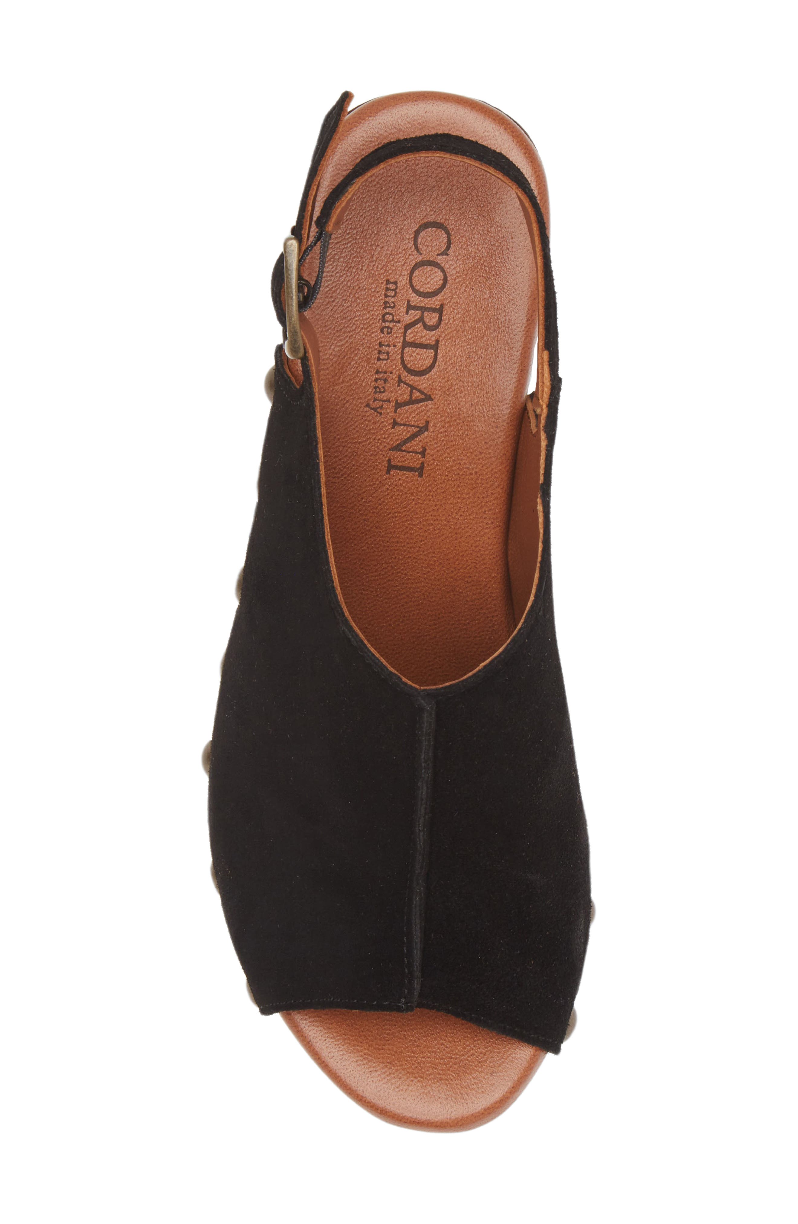 Cordani Winnie Slingback Sandal, Alternate, color, Camoscio Nero