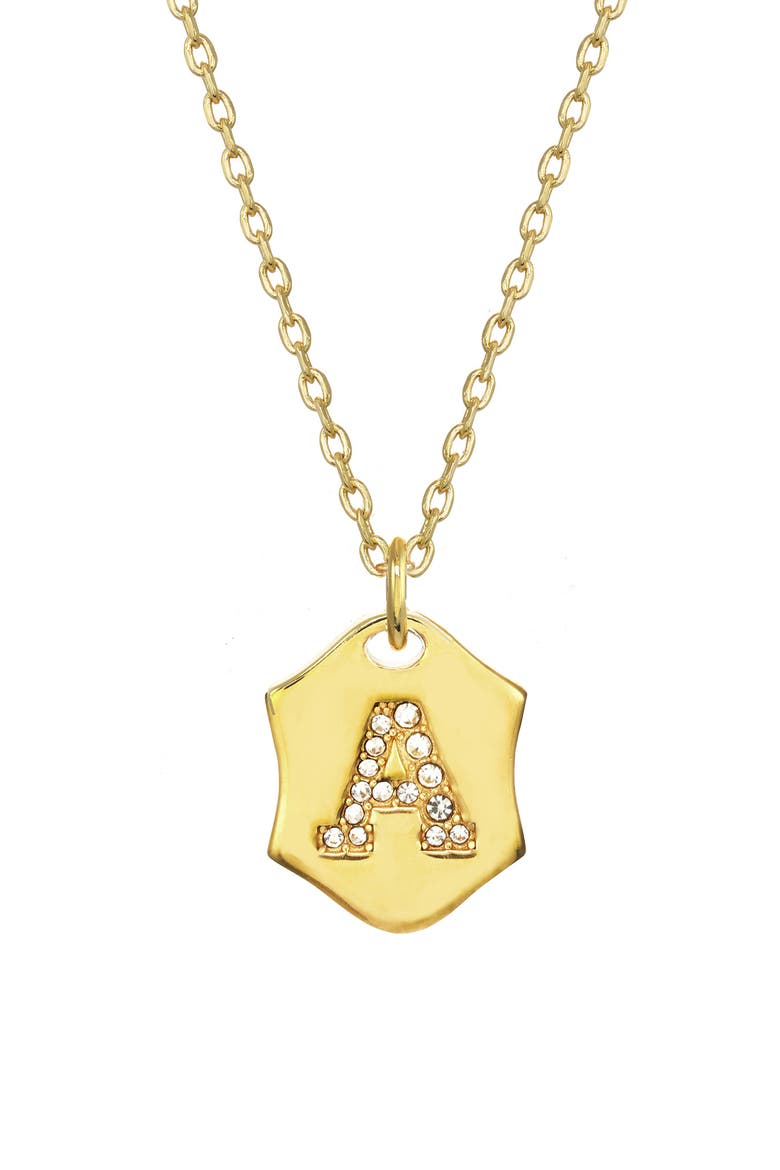 Nom de Plume Initial Pendant Necklace, Main, color, GOLD A
