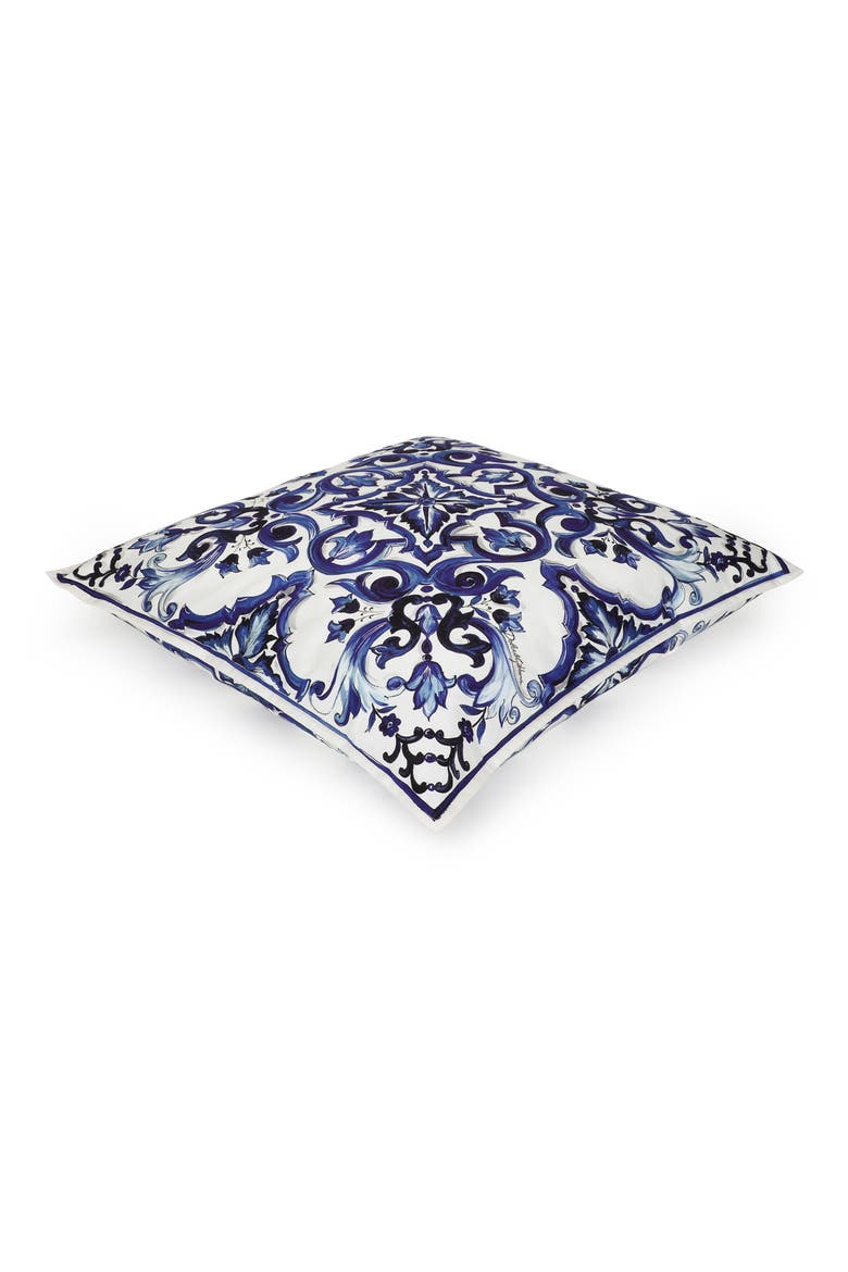Blu Meditteraneo Accent Pillow, Alternate, color, MEDIUM BLU