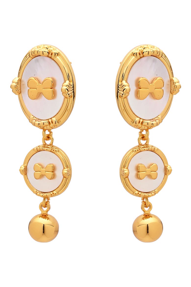 Tessa Drop Earrings, Alternate, color, GOLD