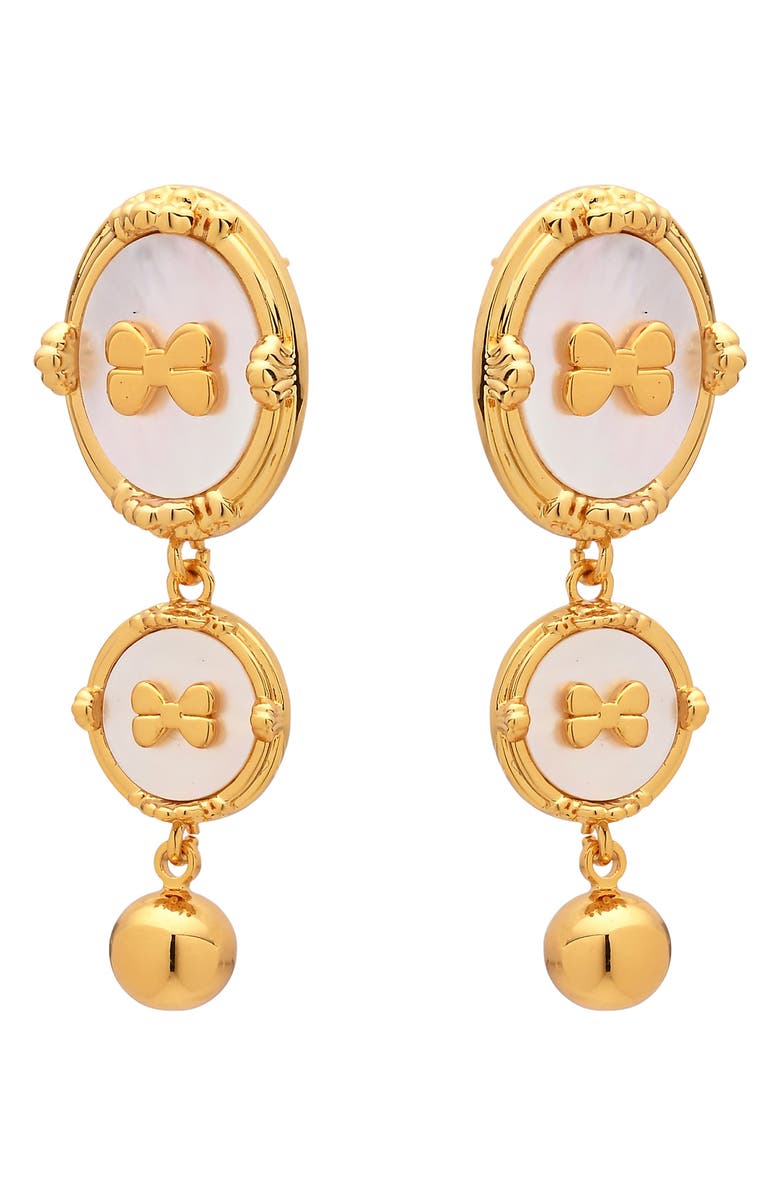 EYE CANDY LOS ANGELES Tessa Drop Earrings, Alternate, color, Gold