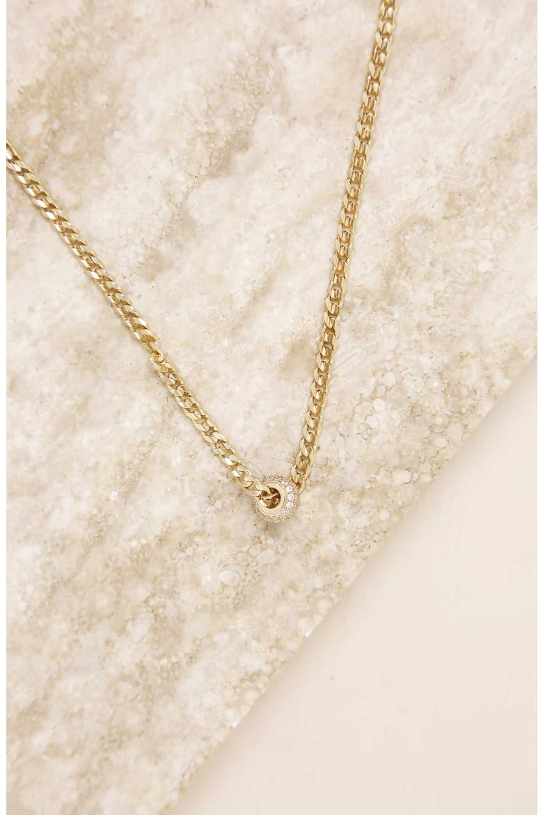 Chain Link Pendant Necklace, Alternate, color, GOLD