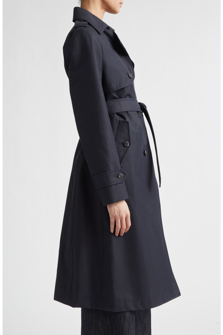 Double Breasted Water Resistant Trench Coat, Alternate, color, 11 BLUE