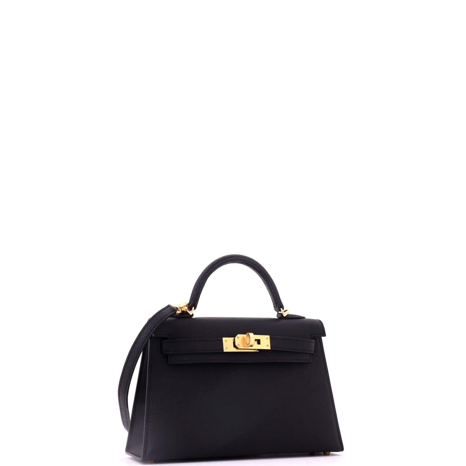 Kelly Mini II Bag Black Epsom with Gold Hardware 20, Alternate, color, Black
