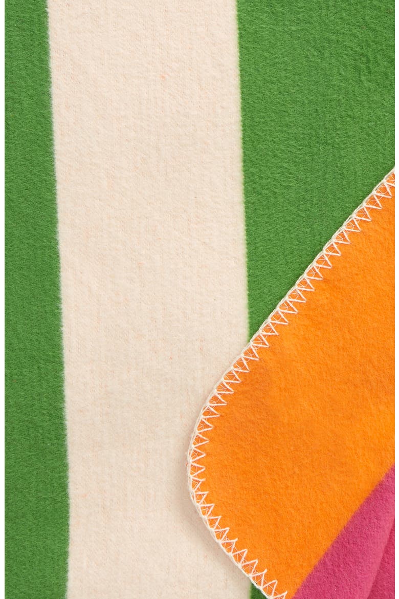 Stripe Throw Blanket, Alternate, color, GREEN MULTI