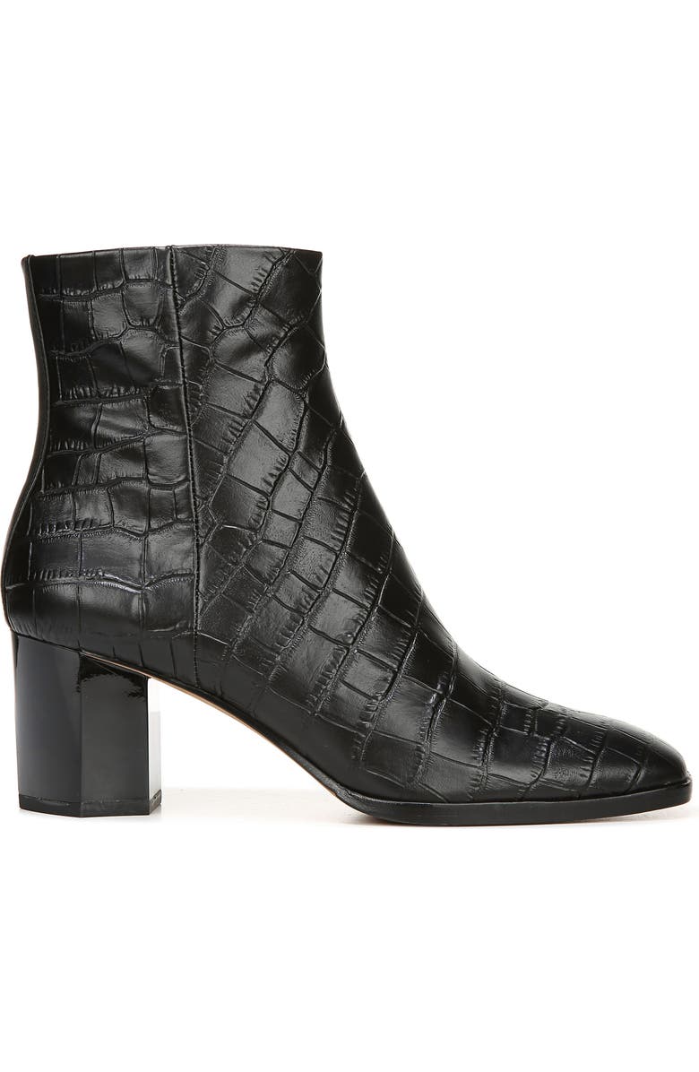 Diane von Furstenberg Thelma Croc Embossed Bootie, Alternate, color,