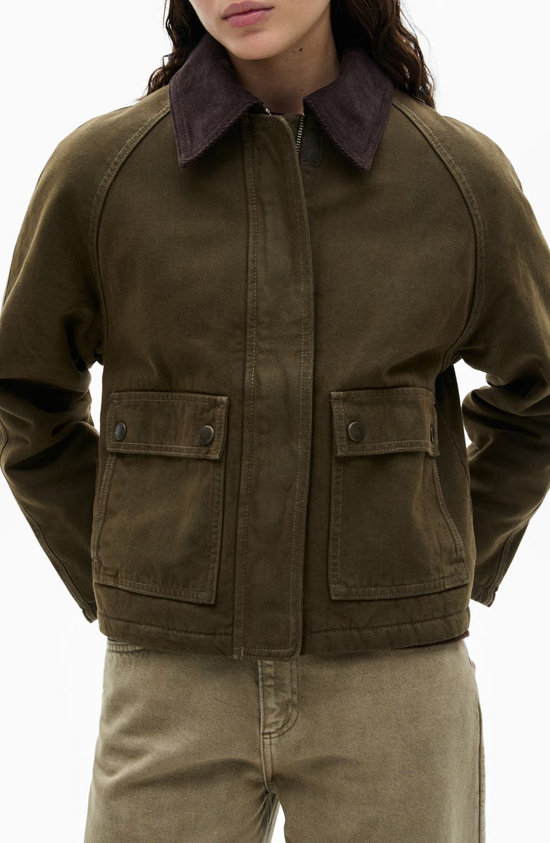 MANGO Denim Utility Jacket, Main, color, 