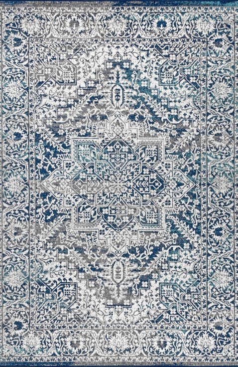 Modern Persian Vintage Medallion Area Rug