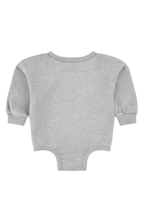 Nike Crewneck Bodysuit In Gray