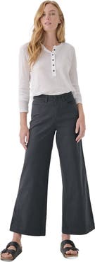Pact Organic Stretch Twill Wide Leg Pant