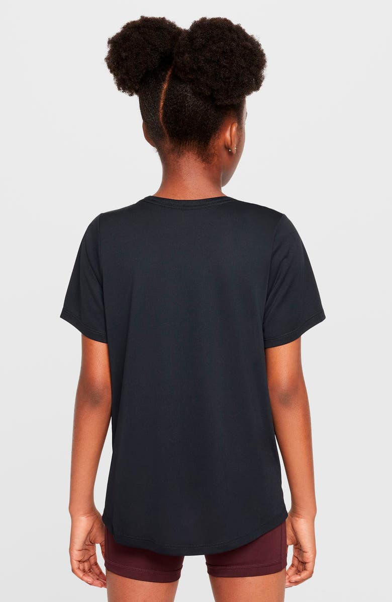 Nike Kids' Swoosh Graphic T-Shirt, Alternate, color, Black/ White