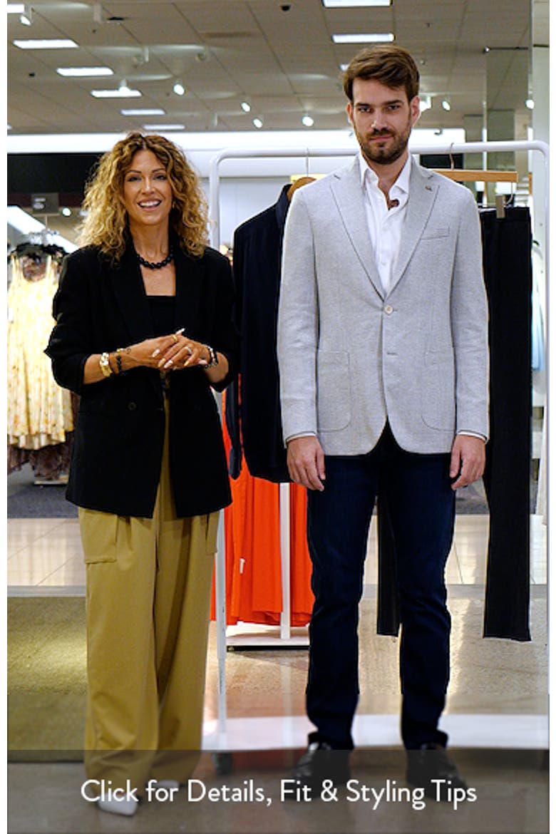 Hampton Glen Plaid Knit Cotton & Silk Blend Sport Coat video