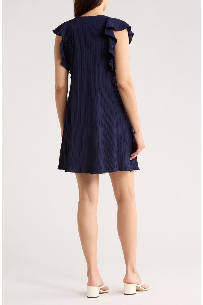 V-Neck A-Line Dress, Alternate, color, NAVY