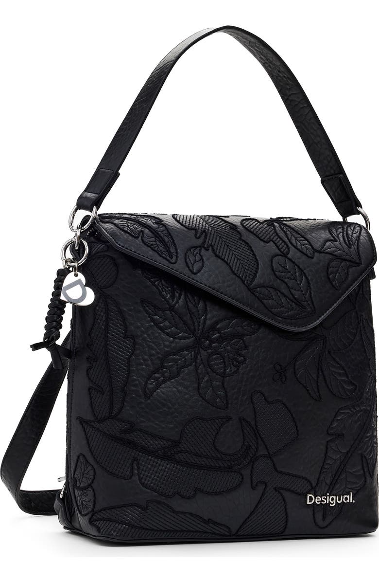 Desigual Medium Convertible Backpack, Alternate, color, Black