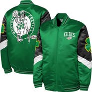 Mitchell & Ness Youth Mitchell & Ness  Green Boston Celtics Throw It Back Heavyweight Full-Zip Satin Jacket