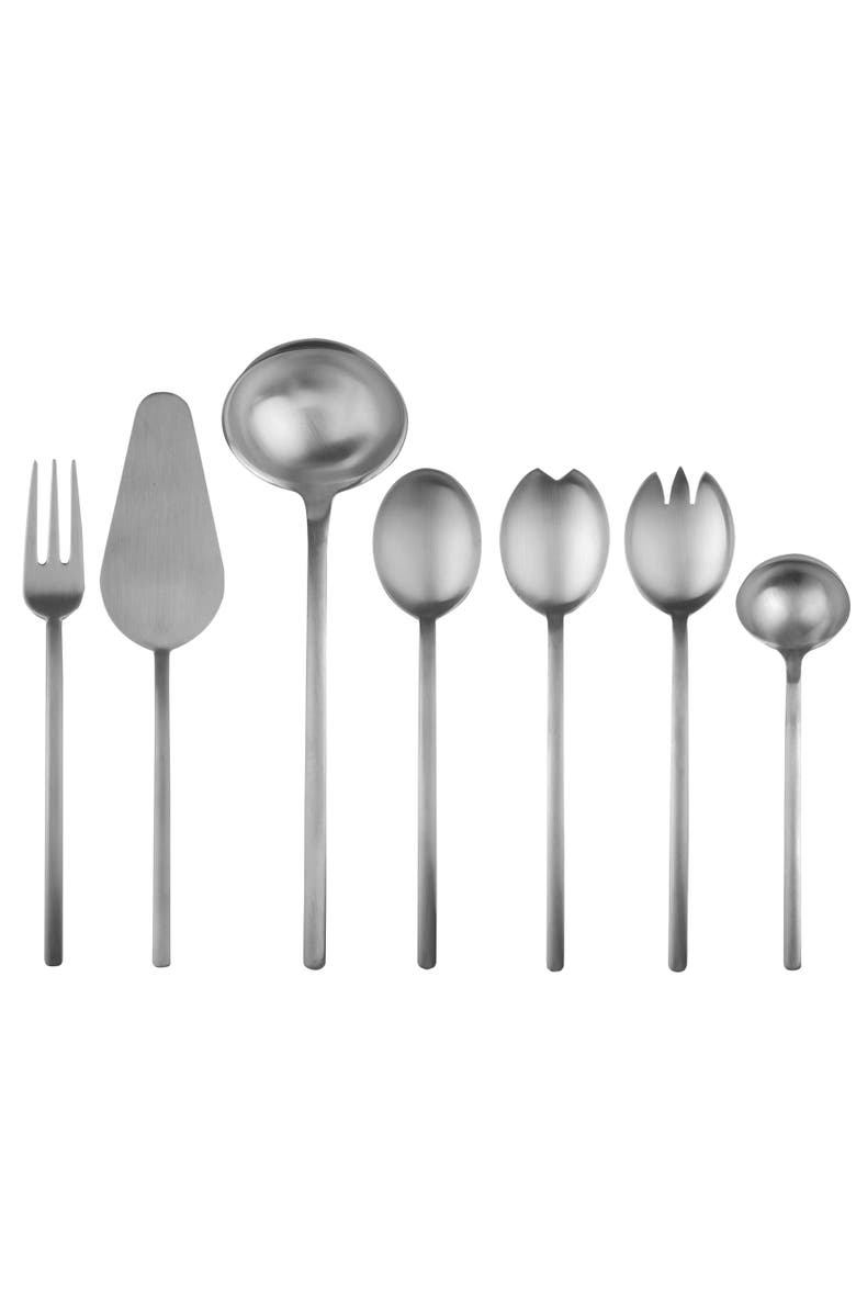 Mepra Due Ice Champagne Serving Set - 7 Pieces, Main, color, Ice Silver