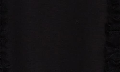 NOIR KEI NINOMIYA NOIR KEI NINOMIYA HARNESS STRAP COTTON PONTE & TULLE TOP