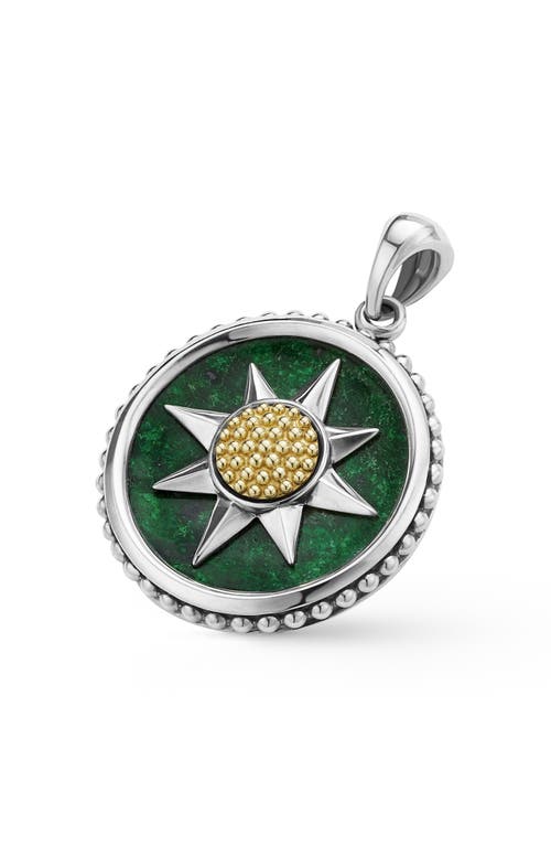Lagos Anthem Compass Pendant In Two-tone J
