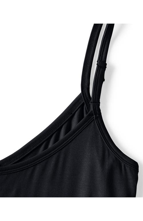 Lands' End Cooling V-neck Camisole In Black