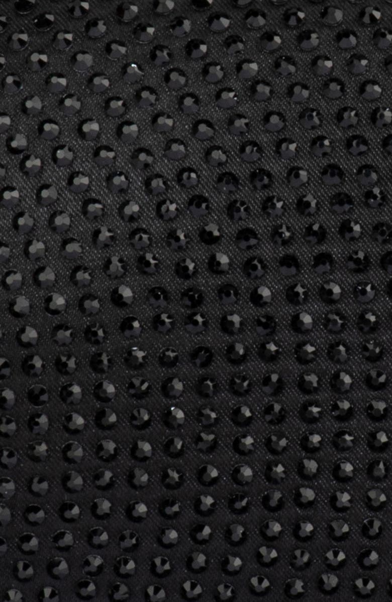 Olga Berg Melanie Hotfix Clutch, Alternate, color, Black