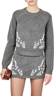 Endless Rose Floral Embroidered Sweater