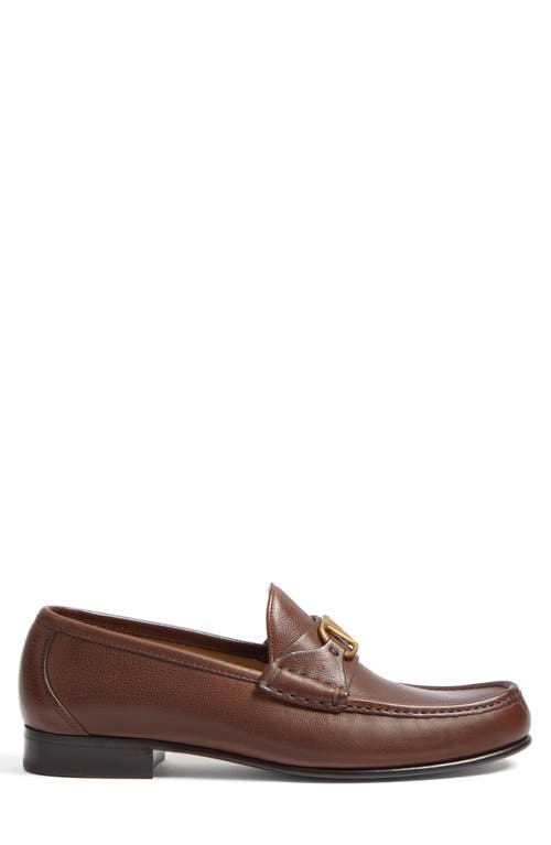Valentino Garavani Vlogo Loafer In Bark Brown