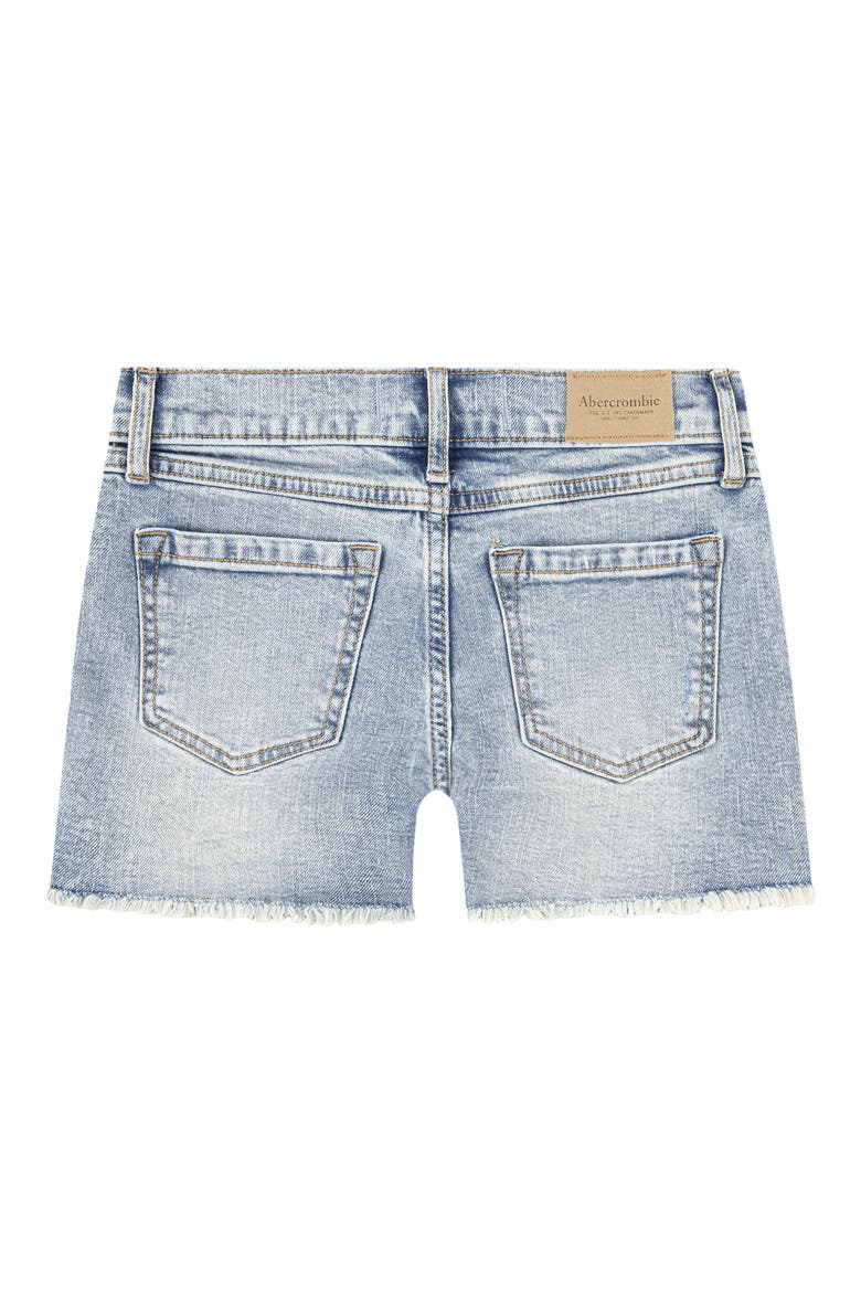 Kids' Destroyed Cutoff Denim Shorts, Alternate, color, LAGOON DESTROY