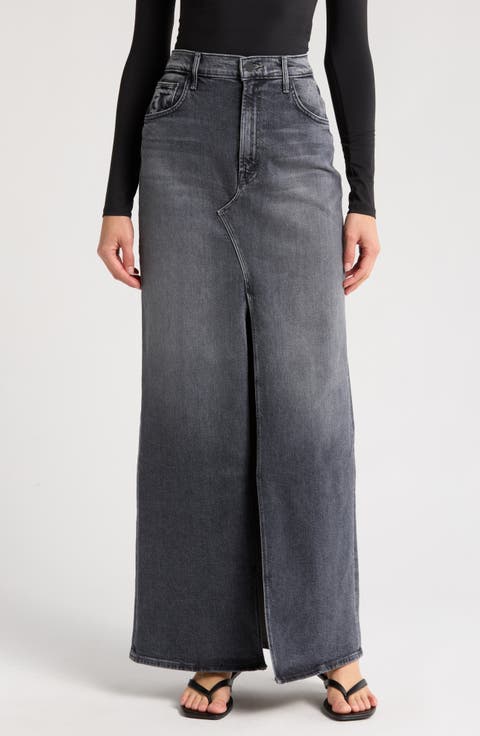 The Bombshell Denim Maxi Skirt