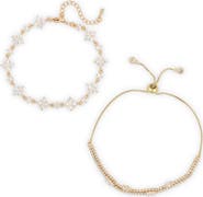 EYE CANDY LOS ANGELES Set of 2 Mila Cubic Zirconia Bracelets