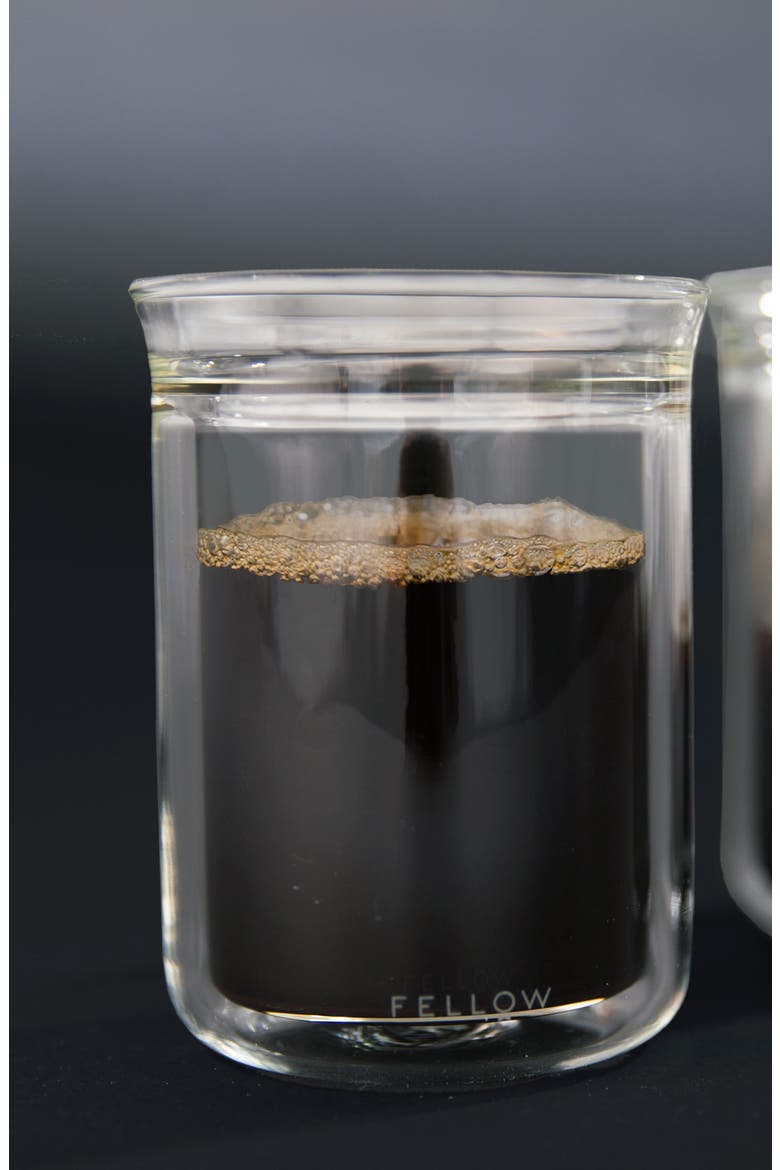Set of 2 Coffee Tasting Glasses, Alternate, color, CLEAR GLASS