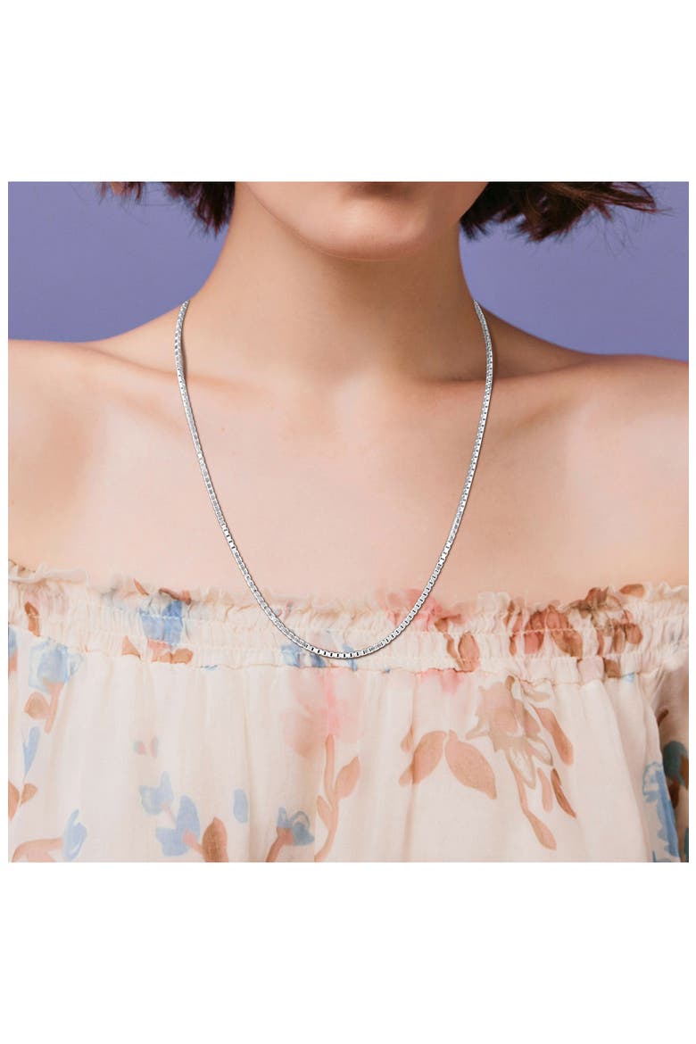 Box Link Chain Necklace, 1.90mm, Alternate, color, SILVER