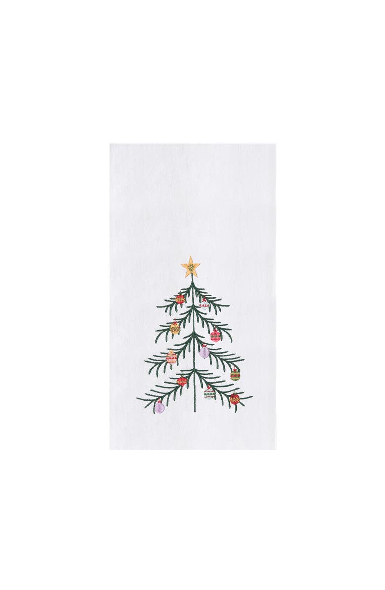C&F Home Vintage Tree Towel, Main, color, Green