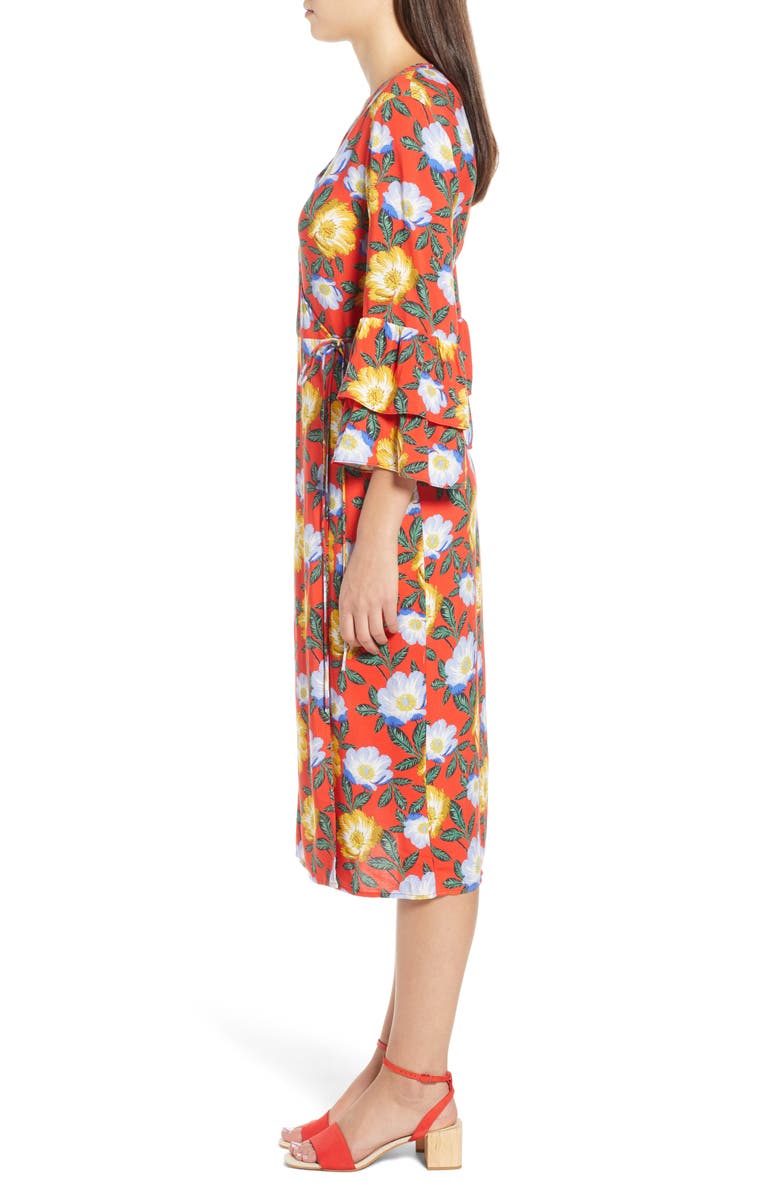 The Fifth Label Reunion Floral Wrap Dress, Alternate, color, 