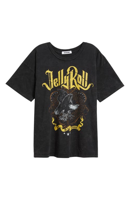 Daydreamer Jelly Roll Son Of A Sinner Merch Tee In Reactive Black In Reactive Black Acid