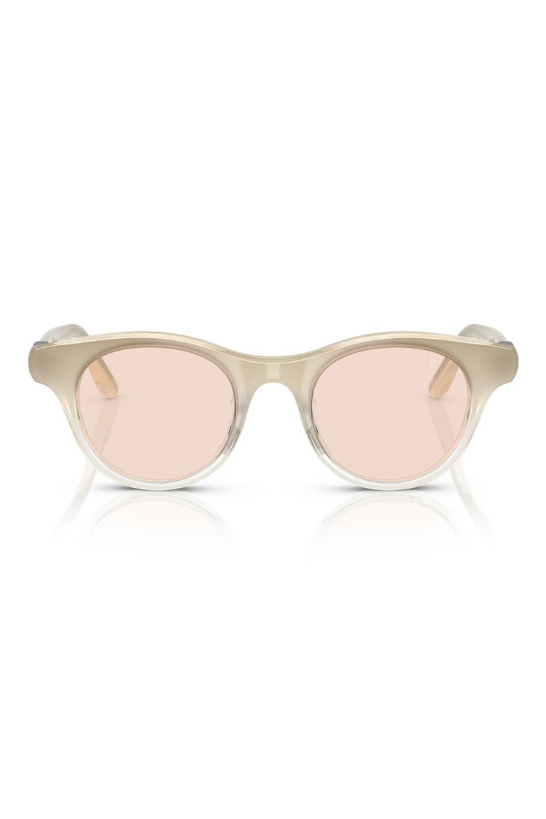 Pigalle 47mm Small Round Sunglasses, Main, color, WINE