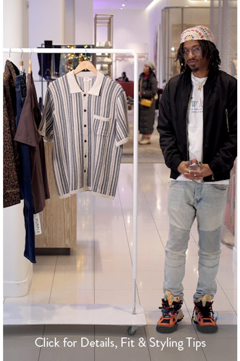 Stripe Short Sleeve Cardigan video