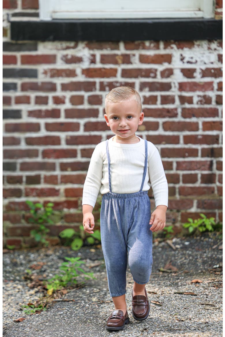 Kids' Essentials Corduroy Overalls, Alternate, color, BLUE