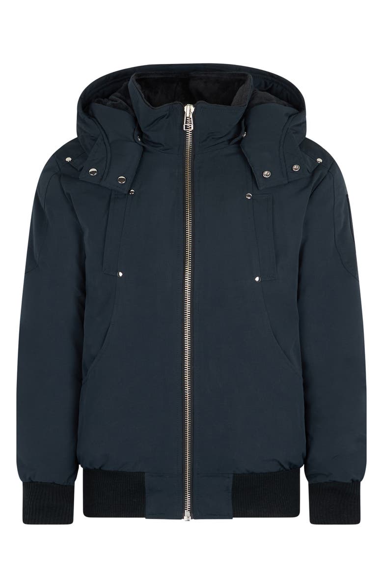 Moose Knuckles Kids' 600 Fill Power Down Bomber Jacket, Main, color, Navy - 833